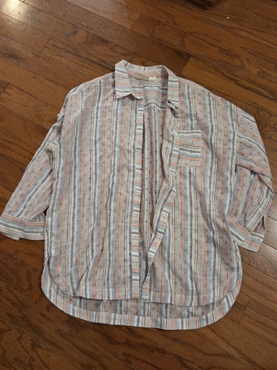Maeve Tops - Anthropologie Maeve Breckenridge Medium Striped Button Down Shirt